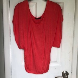Short sleeve coral shirt